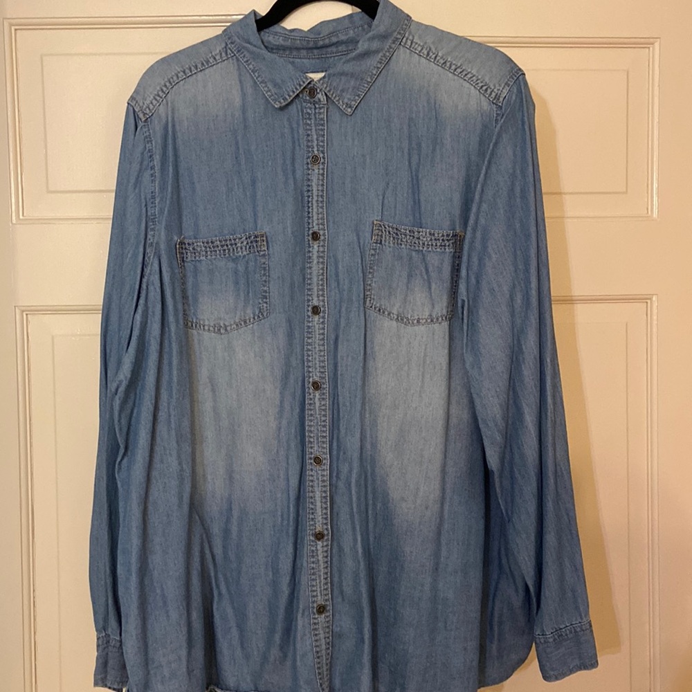 Sonoma, size 2X, denim blouse